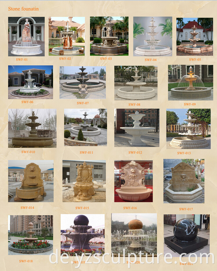 stone water fountain 